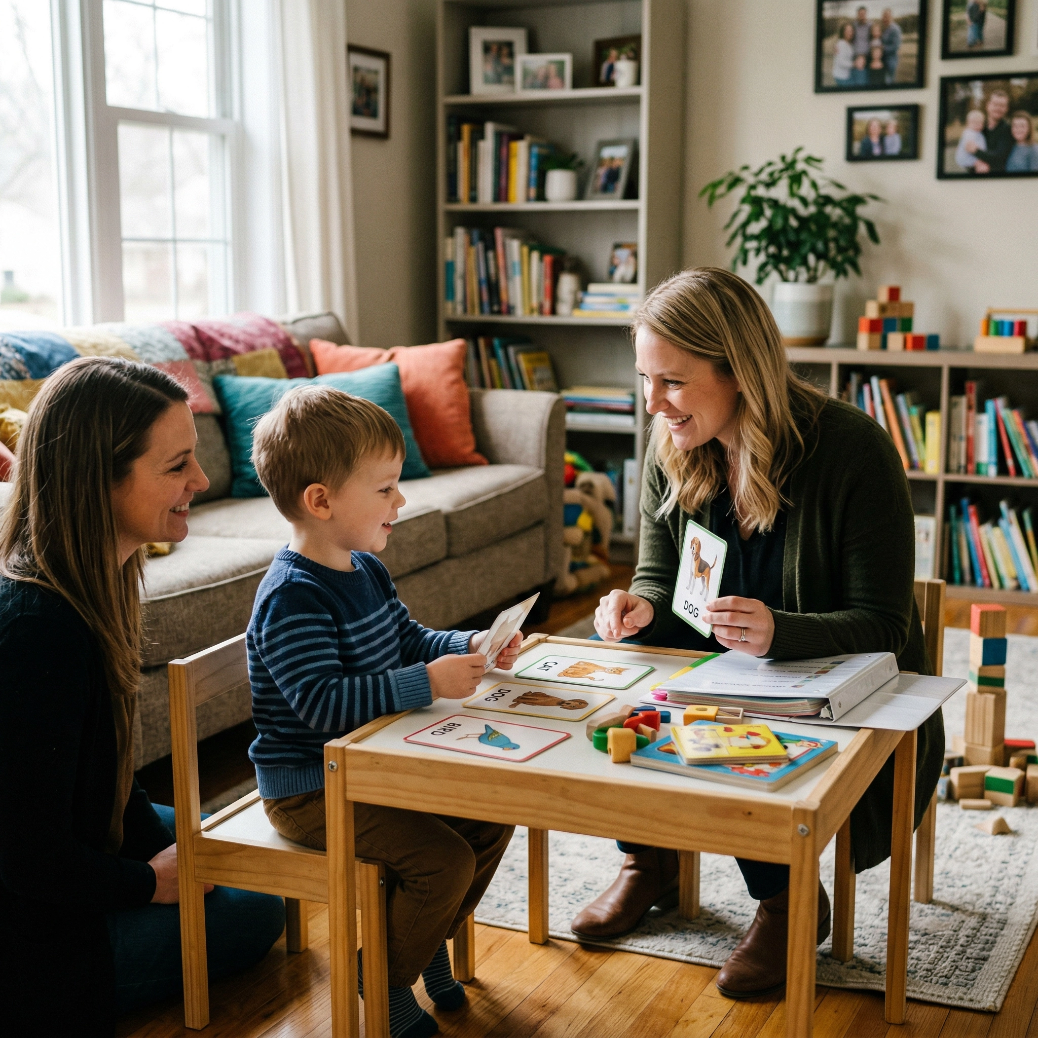 In-home ABA therapy session